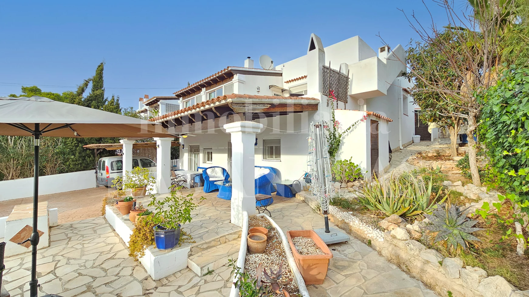  Ibiza San Carlos - Attractive house with guest appartment walking distance to the beach