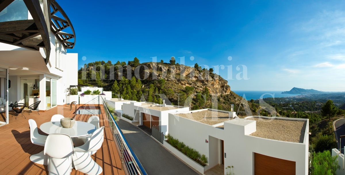  Costa Blanca - Helles, brandneues Reihenhaus mit privatem Pool und Meerblick im Verkauf