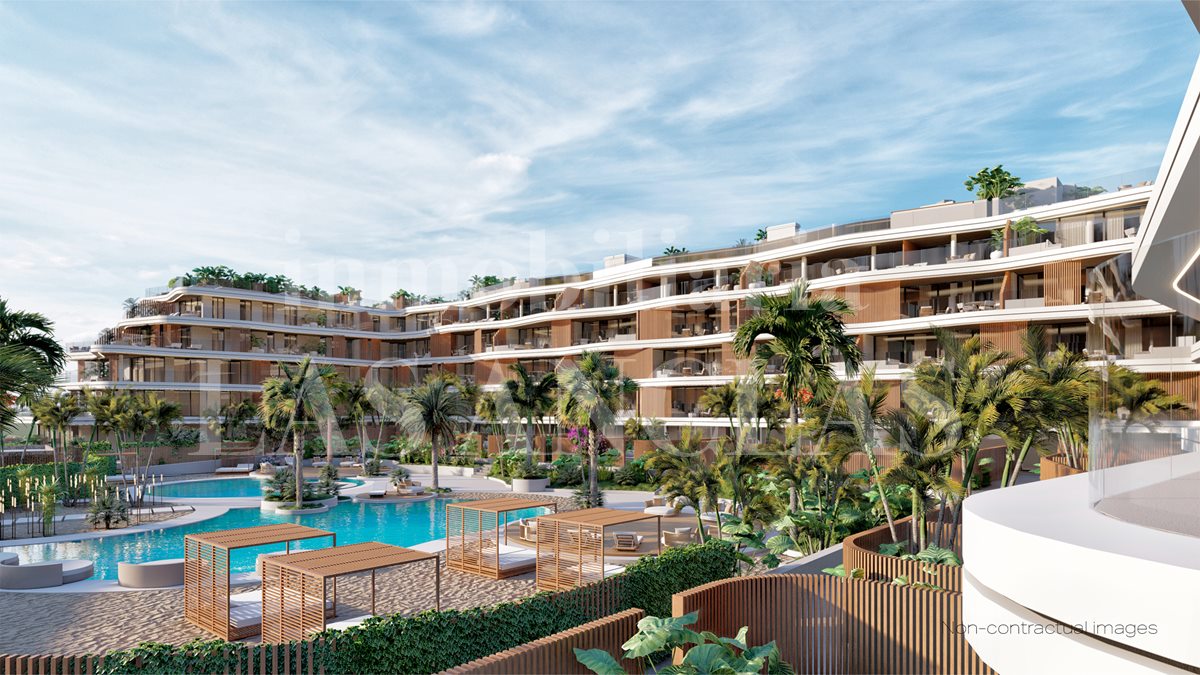 Ibiza Santa Eulalia - Luxury built flats under construction in exclusive residential complex next to the harbour for sale