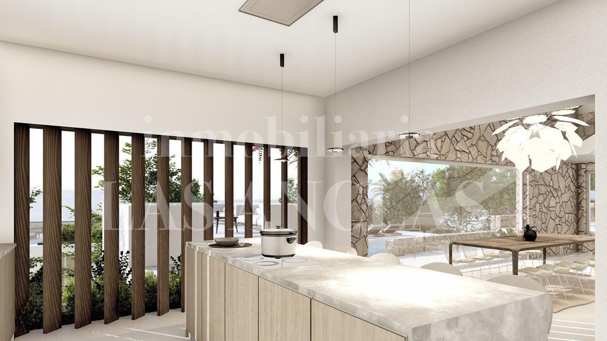 Ibiza West Coast - House with sea view and extension project up to 600m² for sale