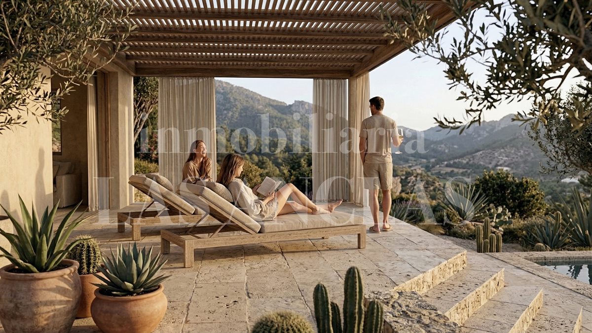 Ibiza Roca Llisa - Plot of land with project for Mediterranean-style villa near the beach for sale