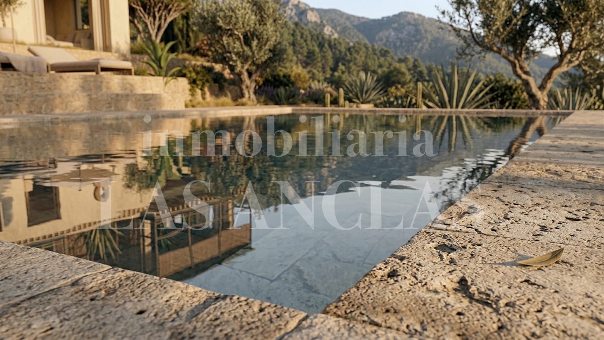 Ibiza Roca Llisa - Plot of land with project for Mediterranean-style villa near the beach for sale