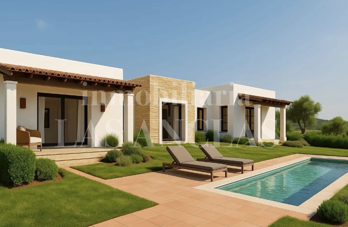 Ibiza Jesús - Grundstück mit Lizenz für Villa mit Studio und Pool in einer ruhigen Gegend im Verkauf