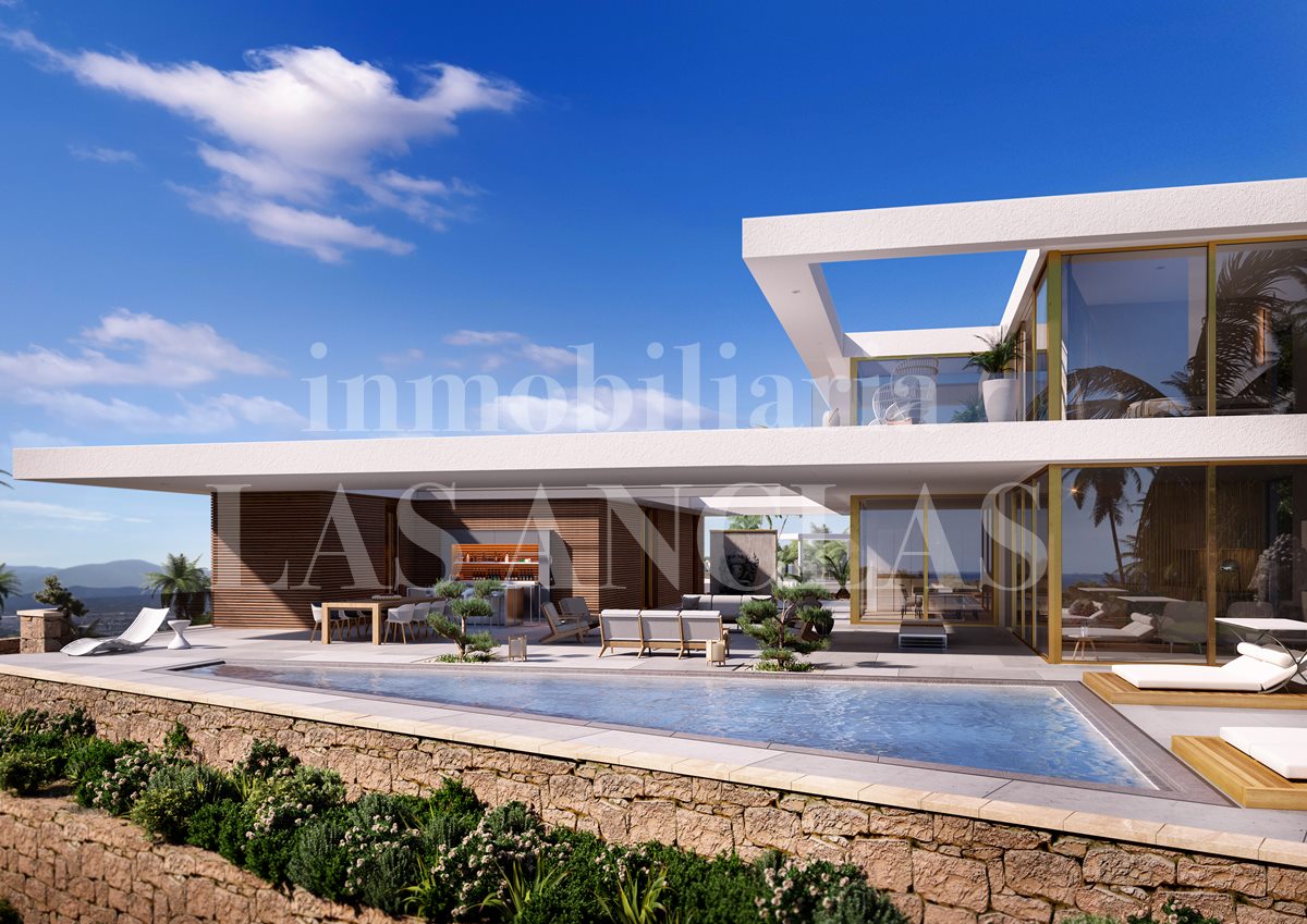 Ibiza Talamanca - Urban land with approved licence for 2 villas with pool and views to the sea for sale