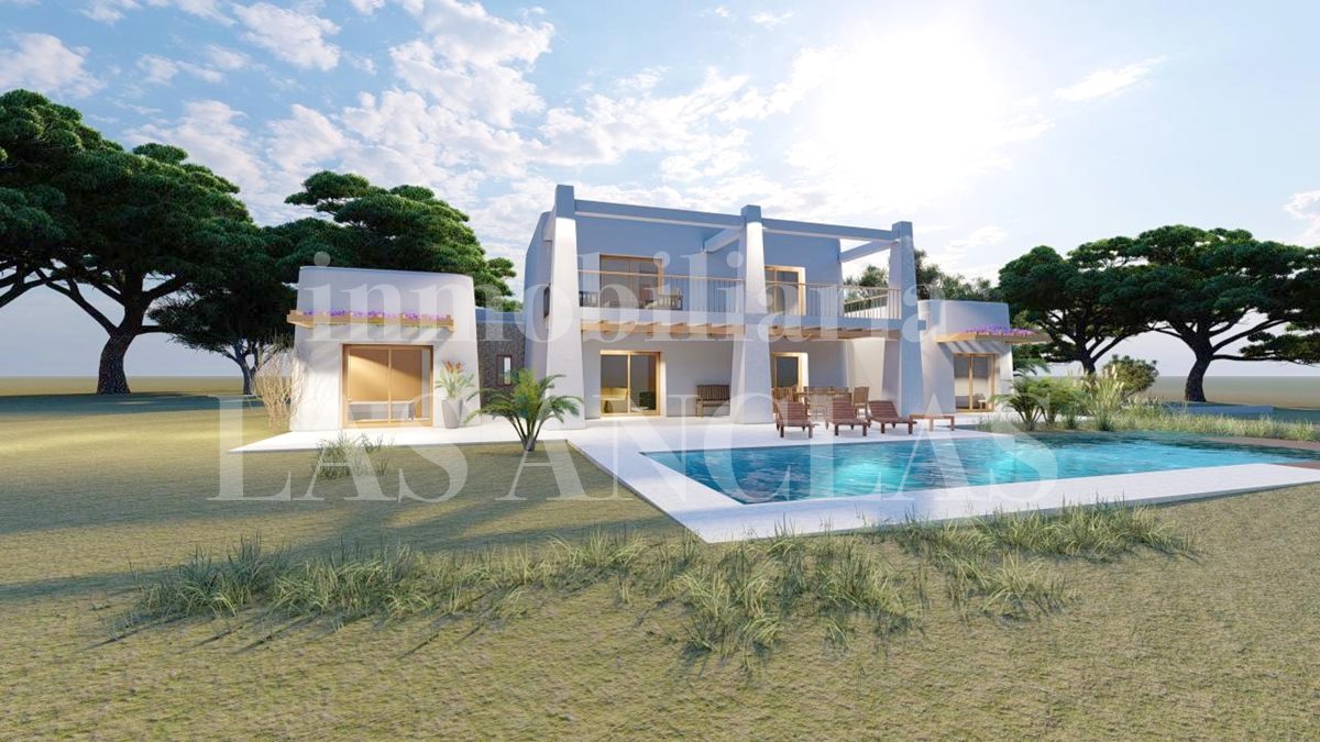 Ibiza Sant Jordi - Land with basic project for two-storey villa with pool and basement for sale