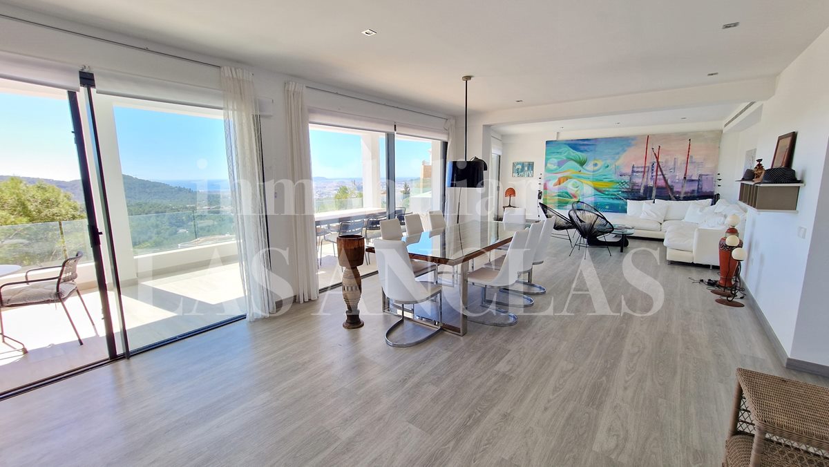 Ibiza Jesús - Sunny villa with lift and magic sea views up to Dalt Vila for sale
