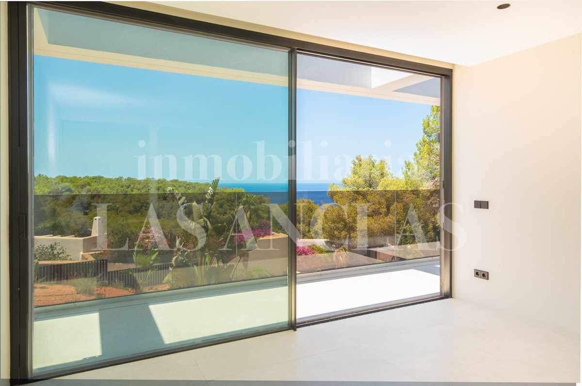 Ibiza west coast - Exclusive brand new villa with 2 swimming pools and views to the sea and the sunset for sale