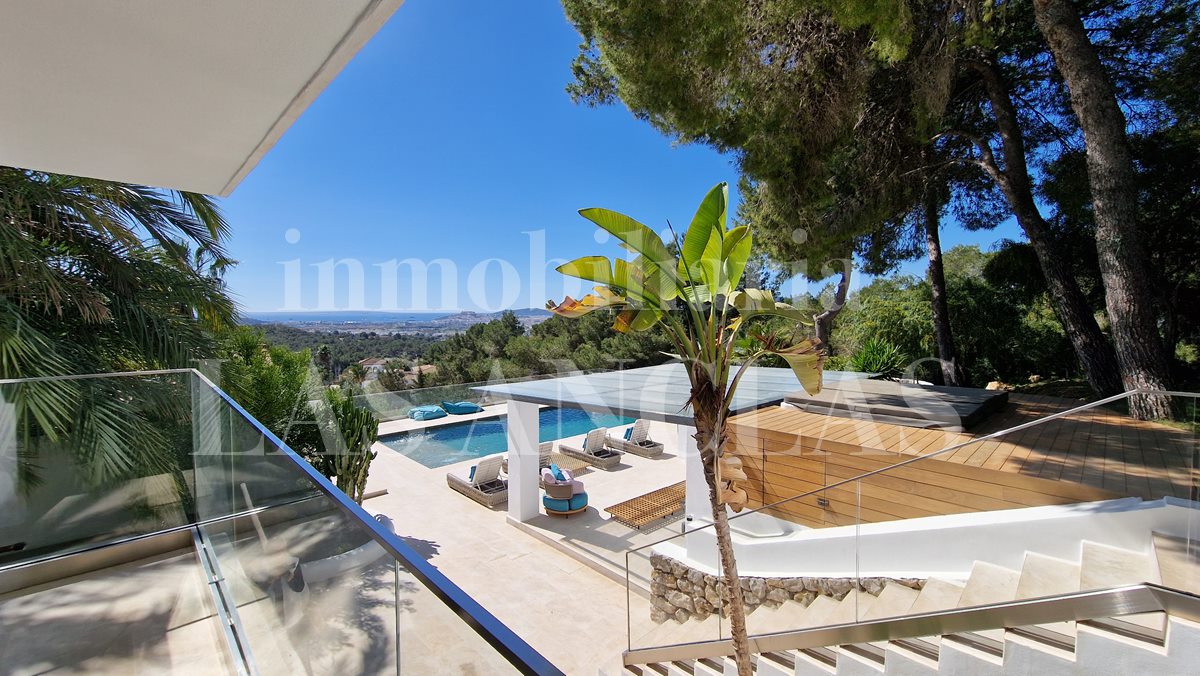 Ibiza Jesús - Luxury villa with building plot and stunning sea view to Formentera for sale