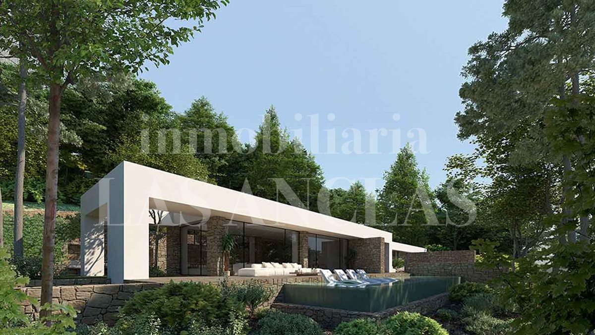 new built luxury villa near golf course Ibiza for sale