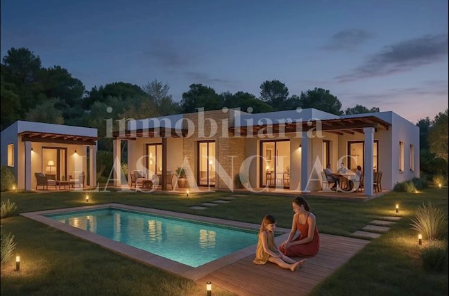 Ibiza Jesús - Land with licence for villa with annexe and swimming pool in a very quiet area for sale
