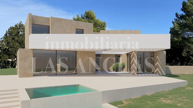 Ibiza westkust - Perceel met vergunning voor een villa met zwembad op een gewilde locatie dicht bij het strand te koop