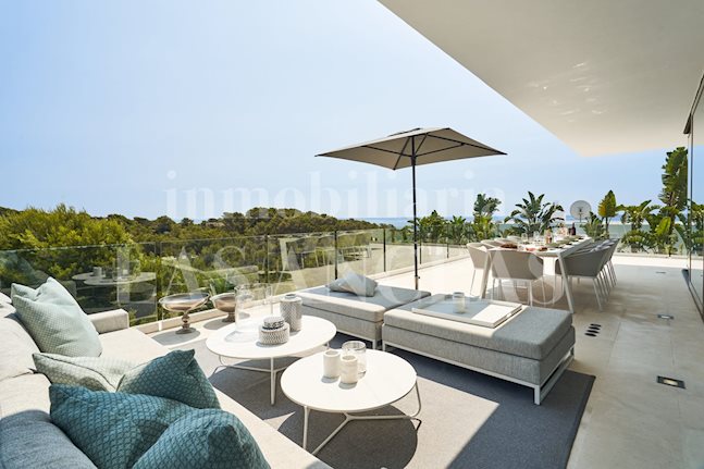 Ibiza Cap Martinet - Spektakuläre minimalistische Villa mit Meerblick in begehrter Lage kaufen