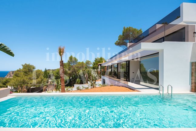 Ibiza west coast - Exclusive brand new villa with 2 swimming pools and views to the sea and the sunset to buy