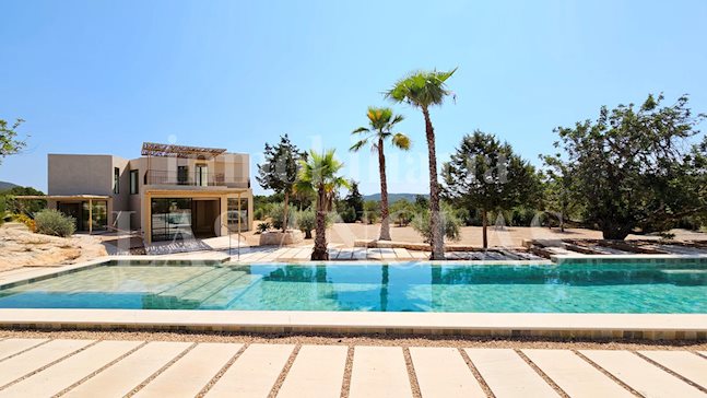 Ibiza San Carlos - Nybyggd villa med avantgardistisk arkitektur och fri utsikt över landsbygden att köpa